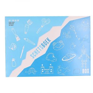 Tekenboek A4 papier met tekenpapier