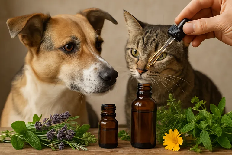 Natuurlijke remedies voor huisdieren: etherische oliën en dierenkruiden